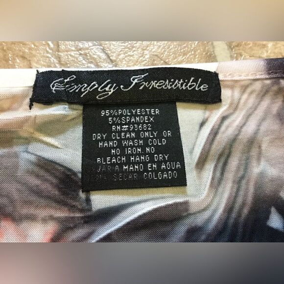 SIMPLY IRRESISTABLE WOMENS FLORAL KIMONO SLEEVE TOP BLOUSE - GORGEOUS - Medium - Picture 5 of 6